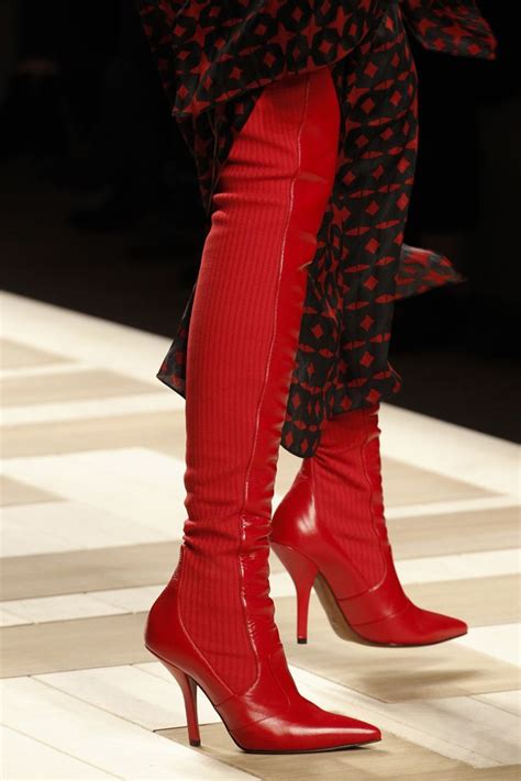 fendi over the knee red boots|fendi boot size guide.